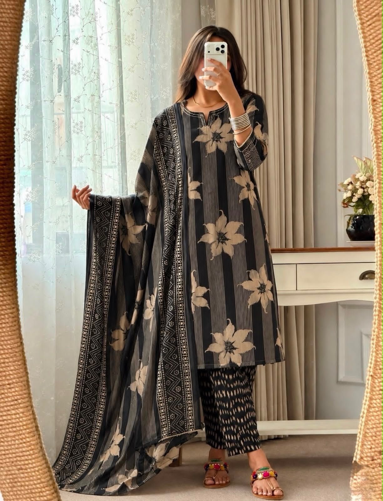Cotton Printed Stitched Suit Set