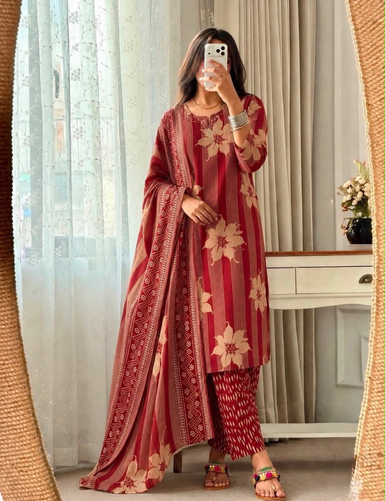 Cotton Printed Stitched Suit Set