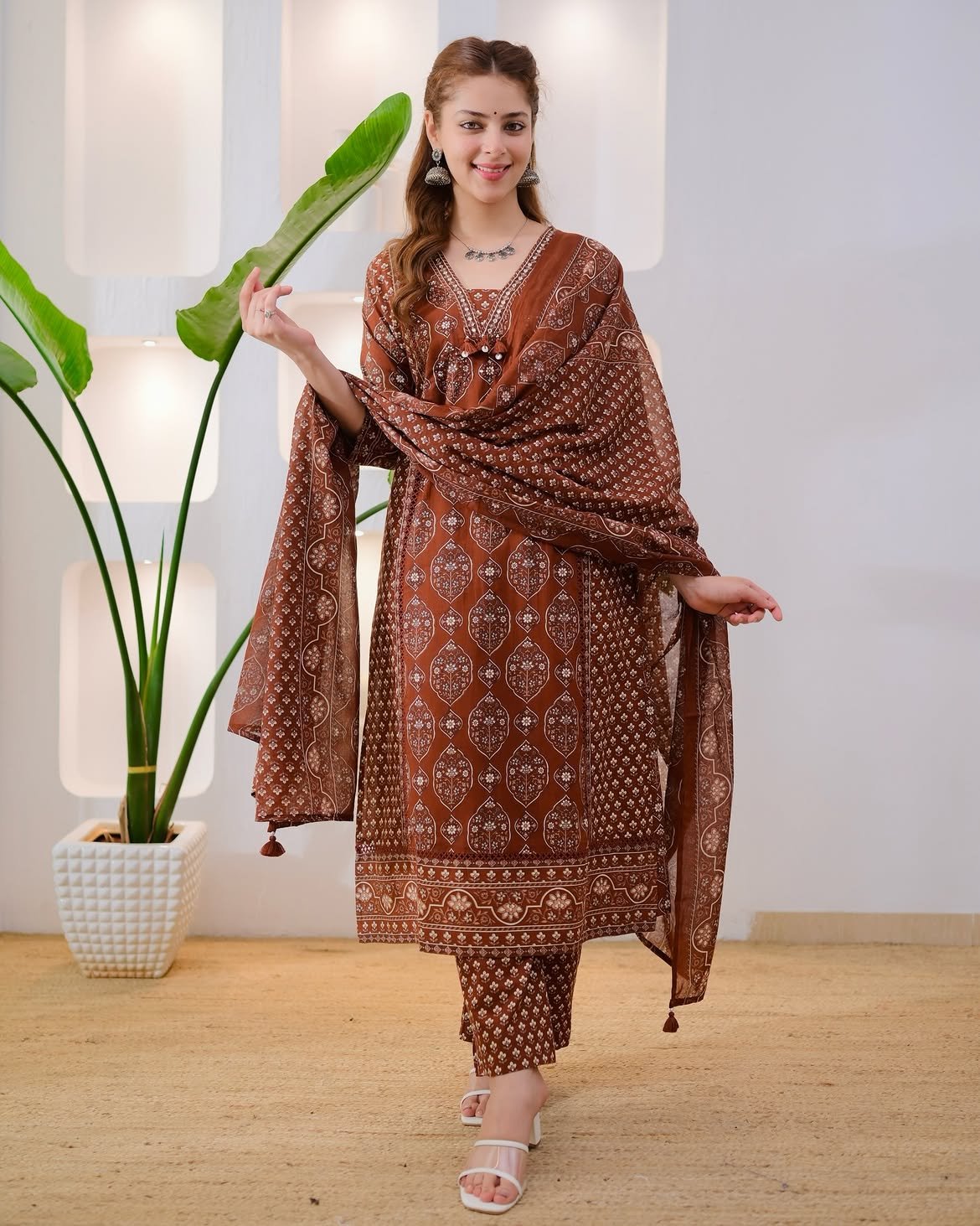 Cotton Printed Stitched Suit Set
