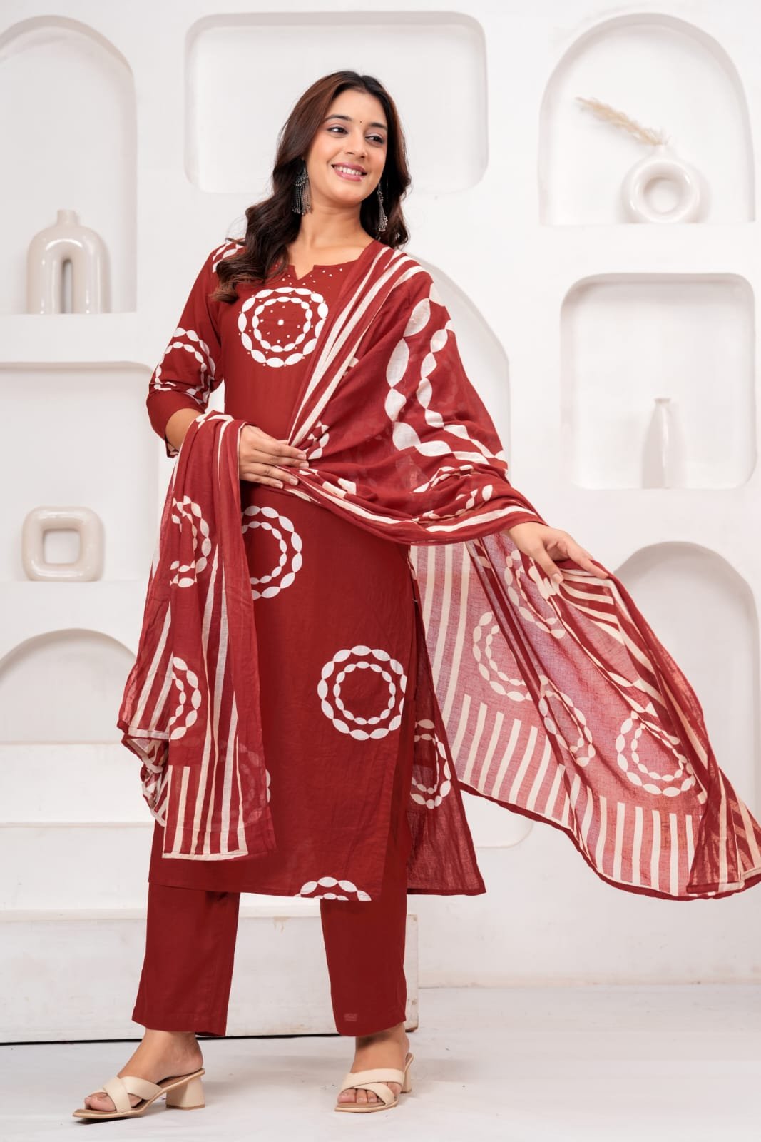 Cotton Printed Stitched Suit Set