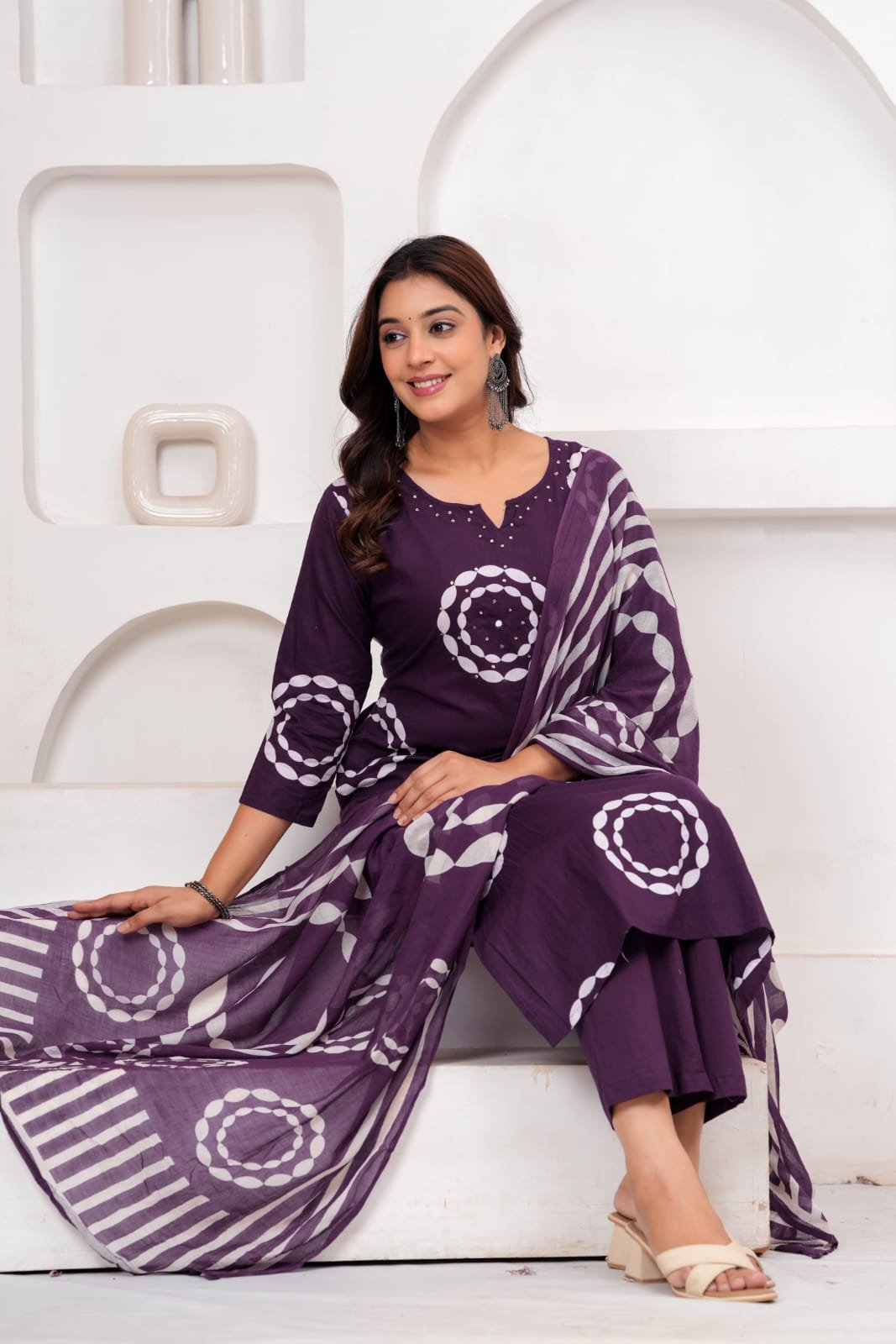 Cotton Printed Stitched Suit Set