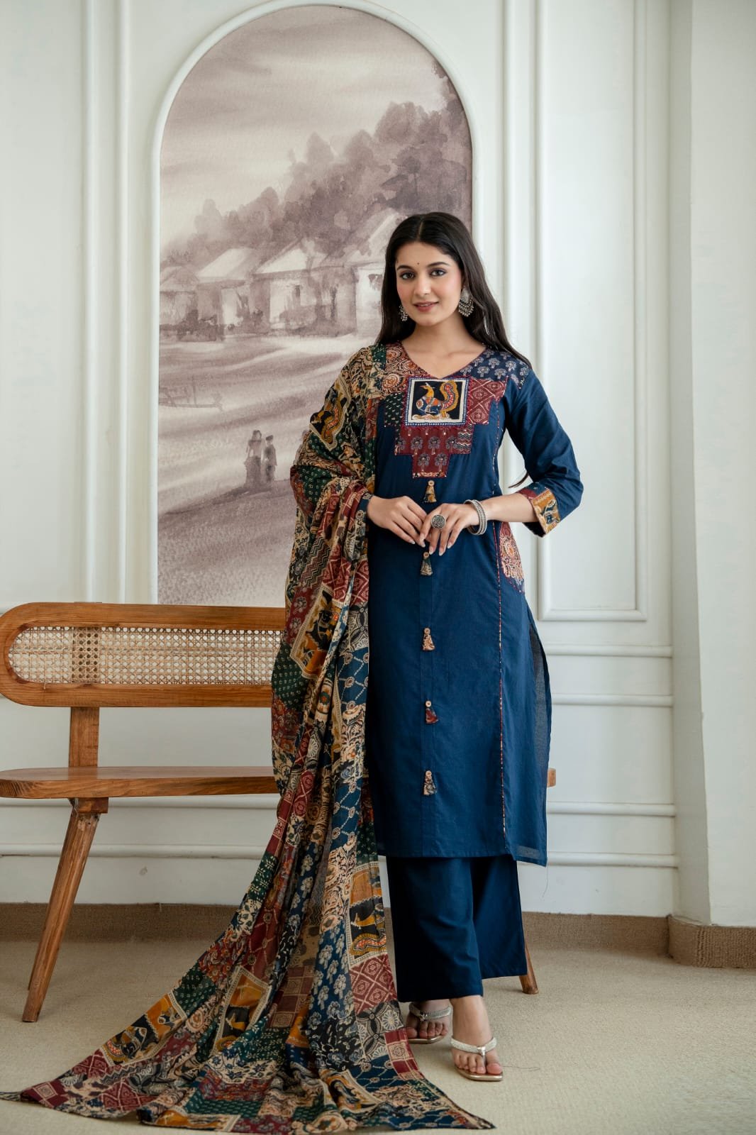 Cotton Printed Stitched Suit Set