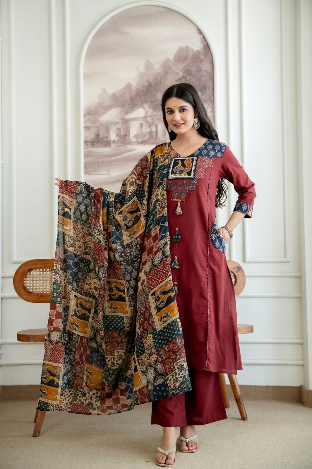 Cotton Printed Stitched Suit Set