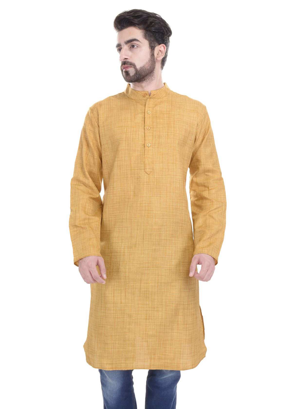 Men Art Silk Long Kurta