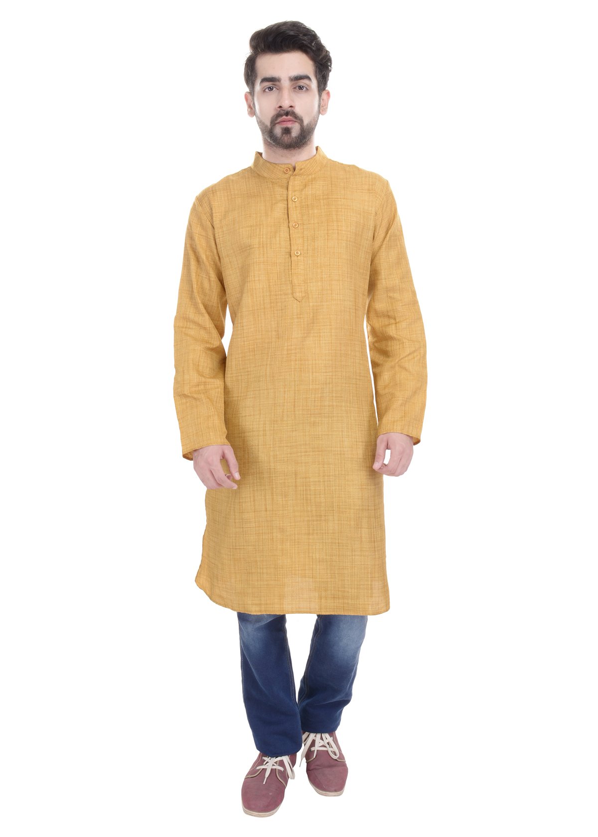 Men Art Silk Long Kurta