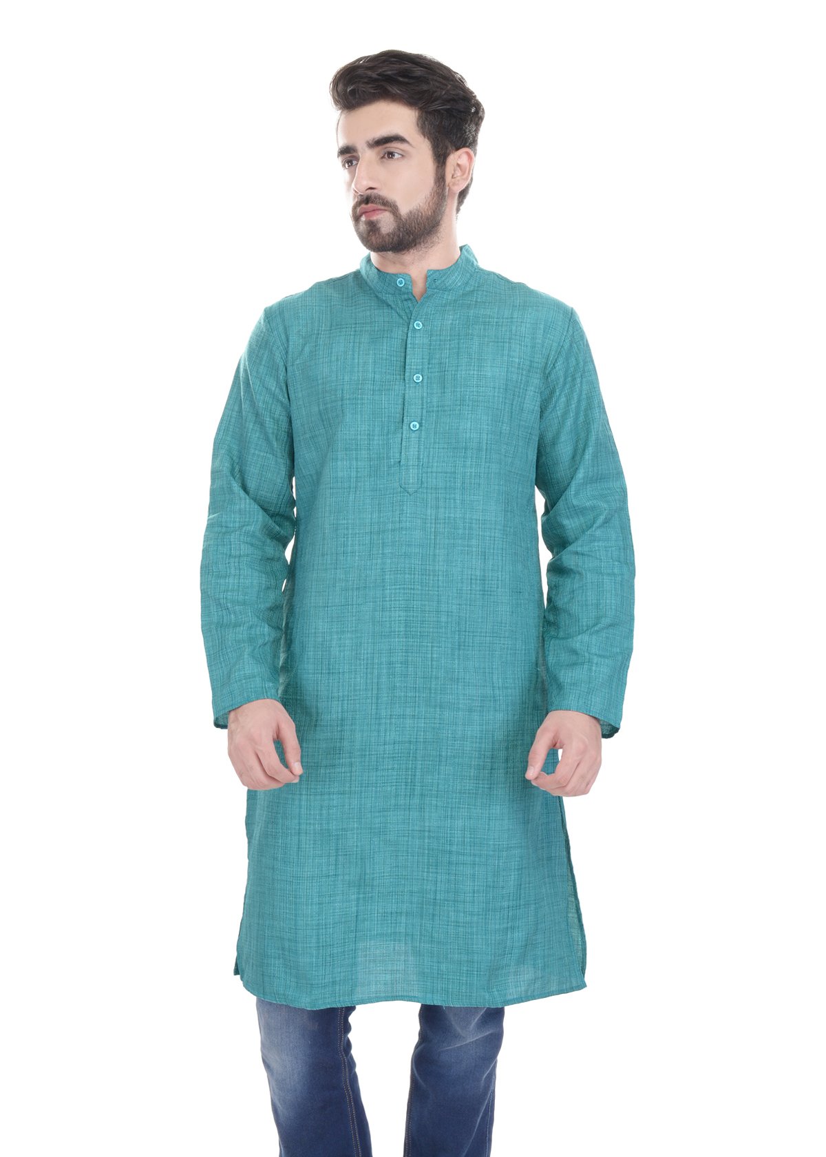 Men Art Silk Long Kurta