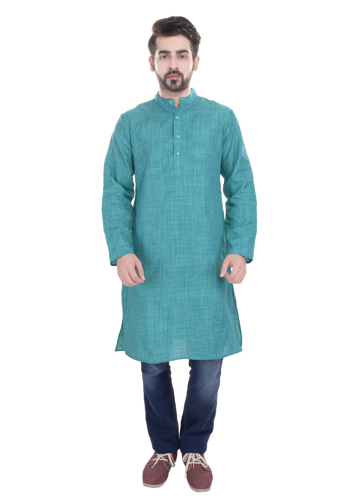 Men Art Silk Long Kurta