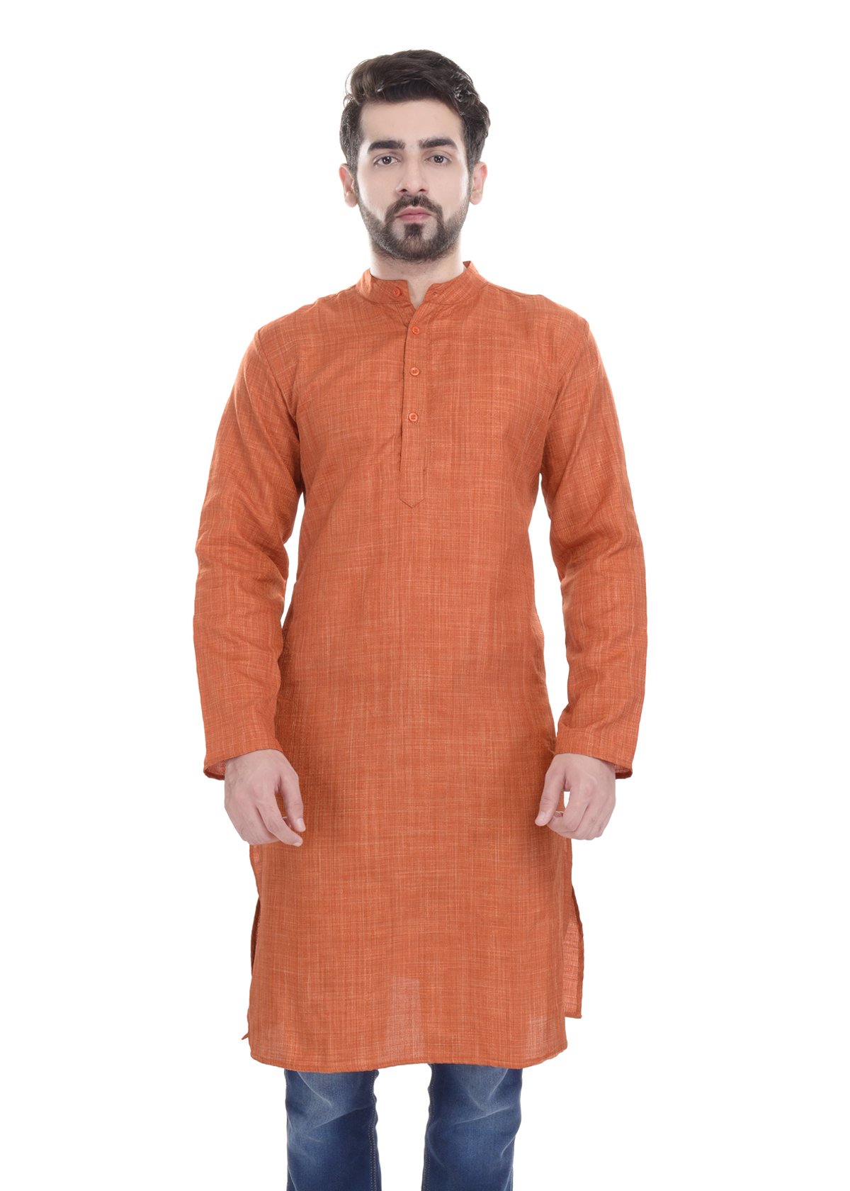 Men Art Silk Long Kurta