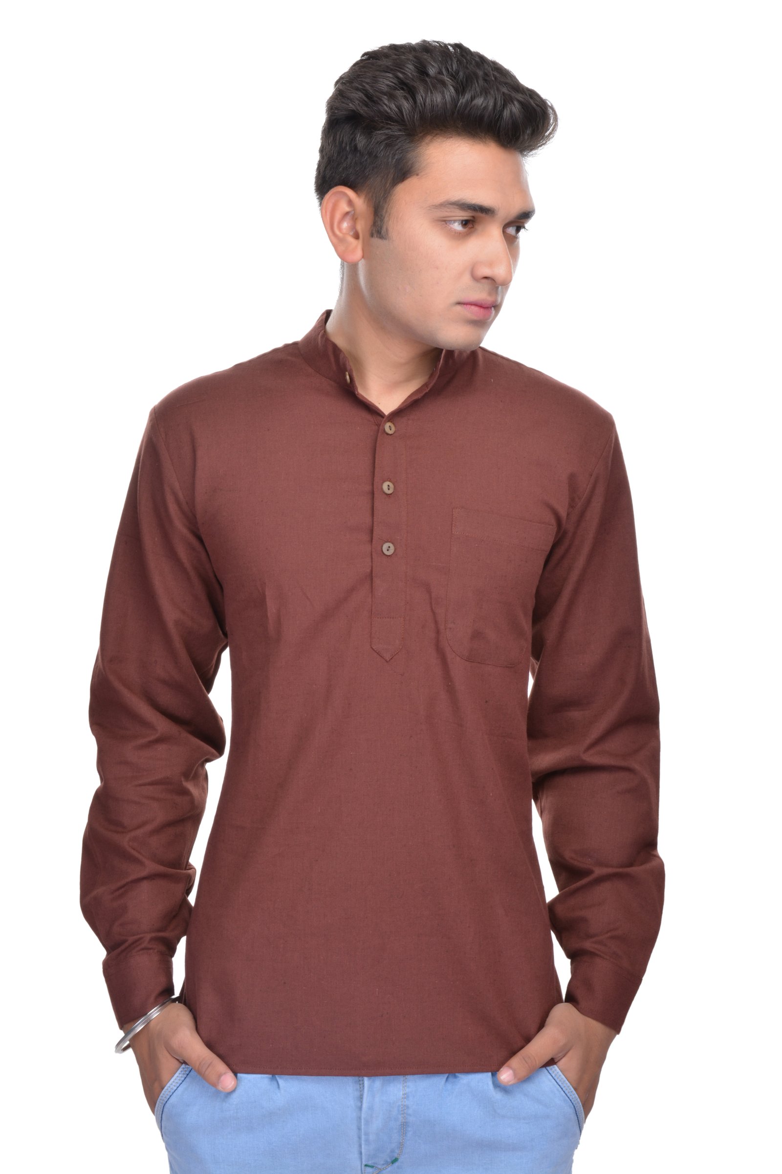 Men Cotton Short Kurta