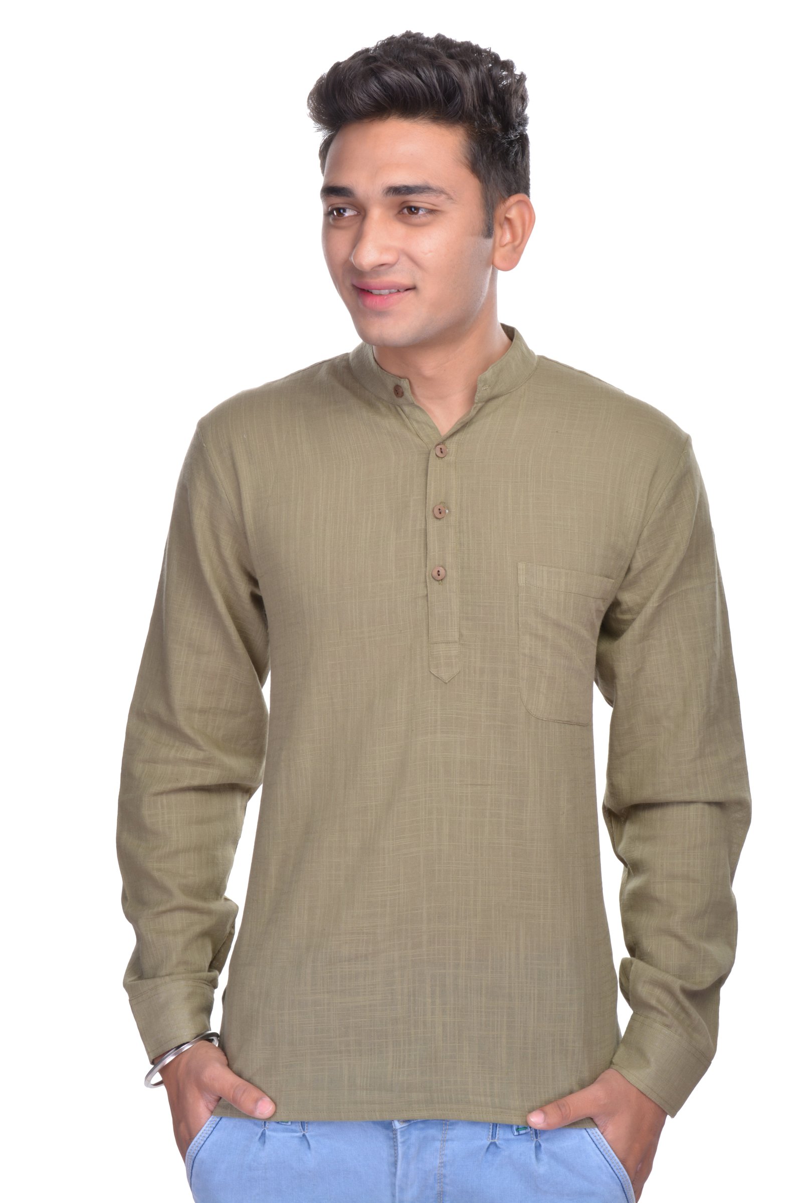 Men Cotton Short Kurta