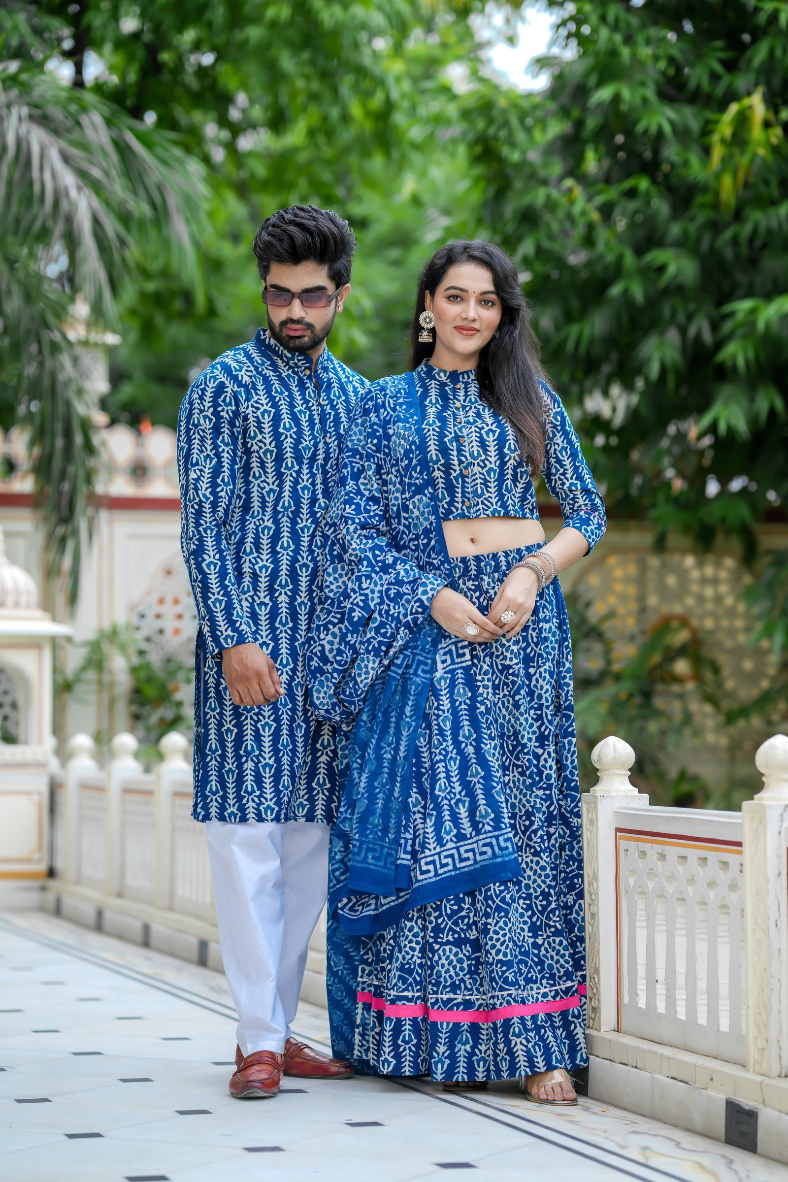 Cotton Printed Couple Combo Set
