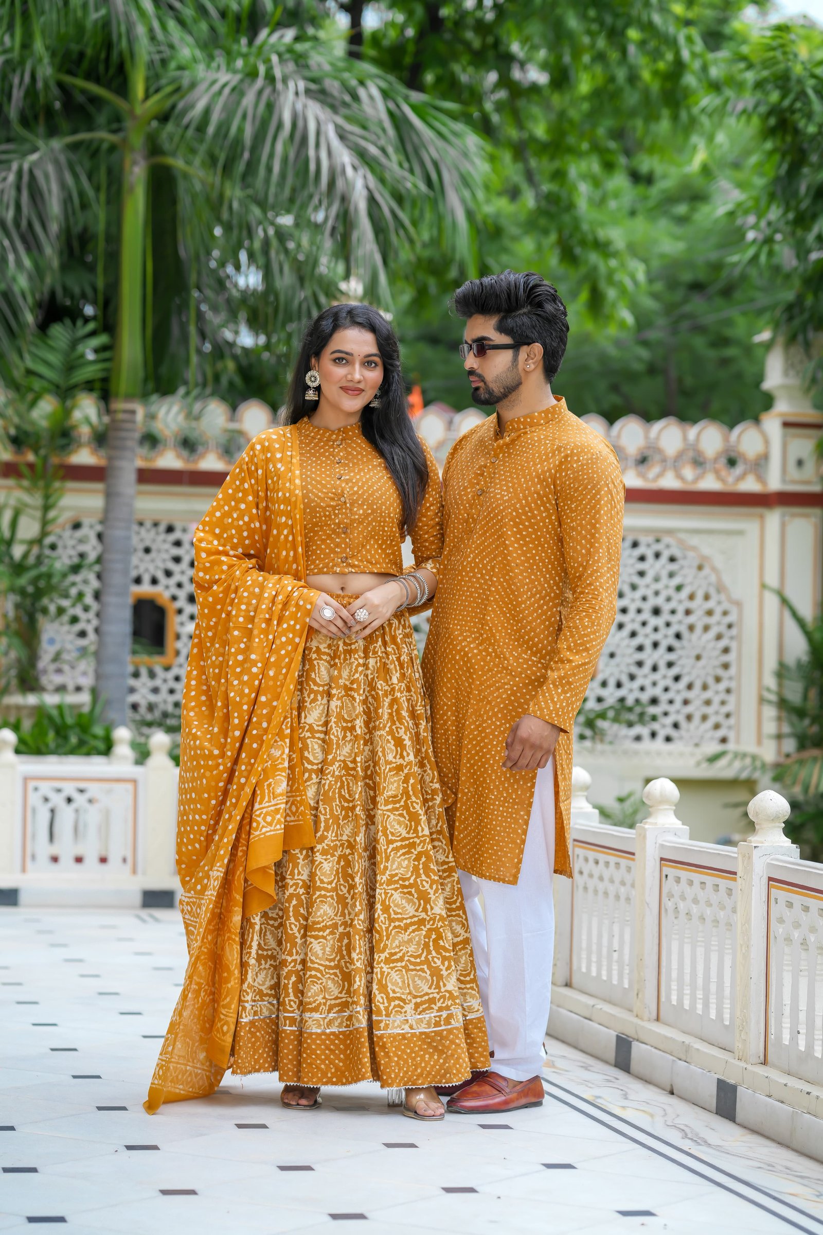 Cotton Printed Couple Combo Set