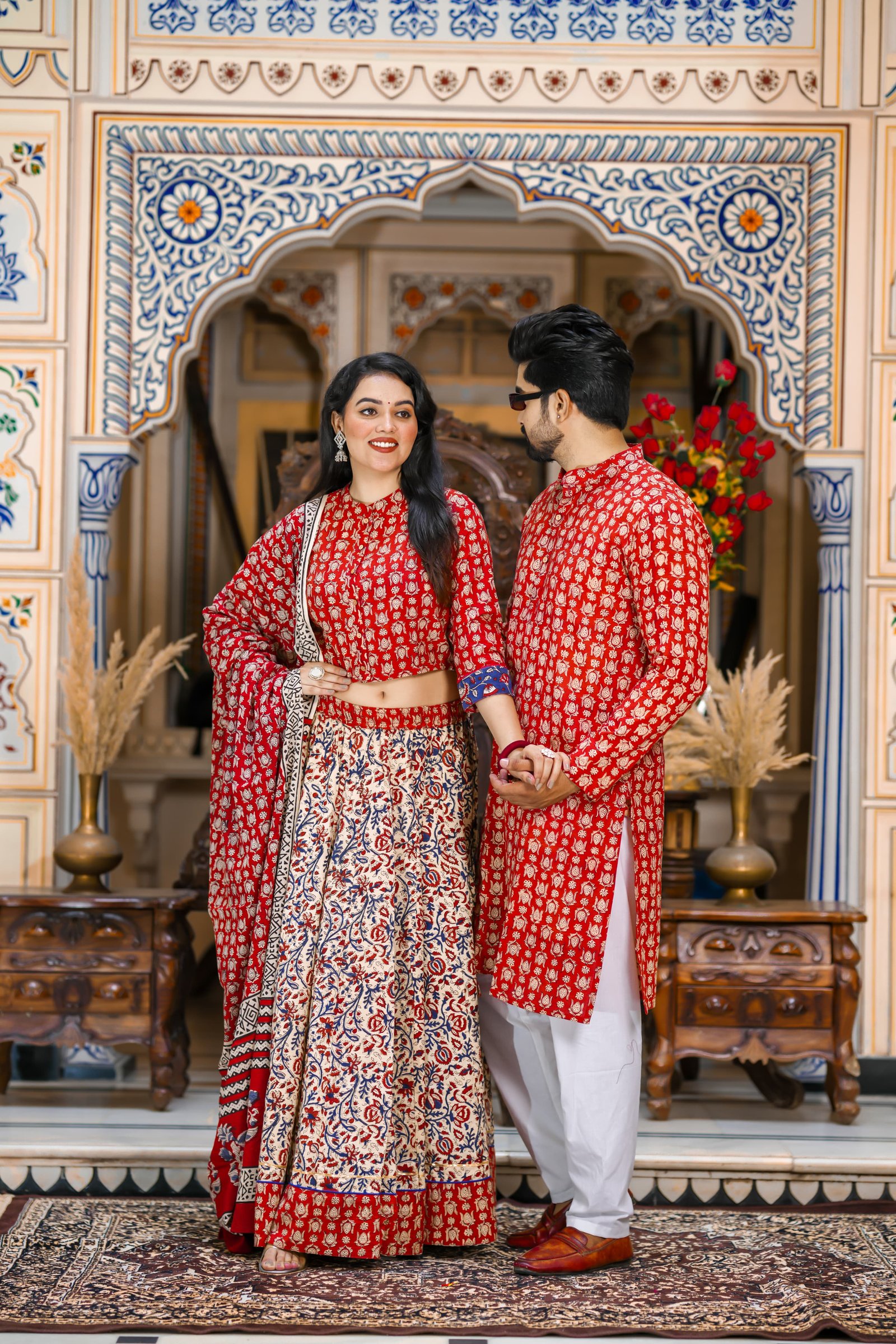 Cotton Printed Couple Combo Set