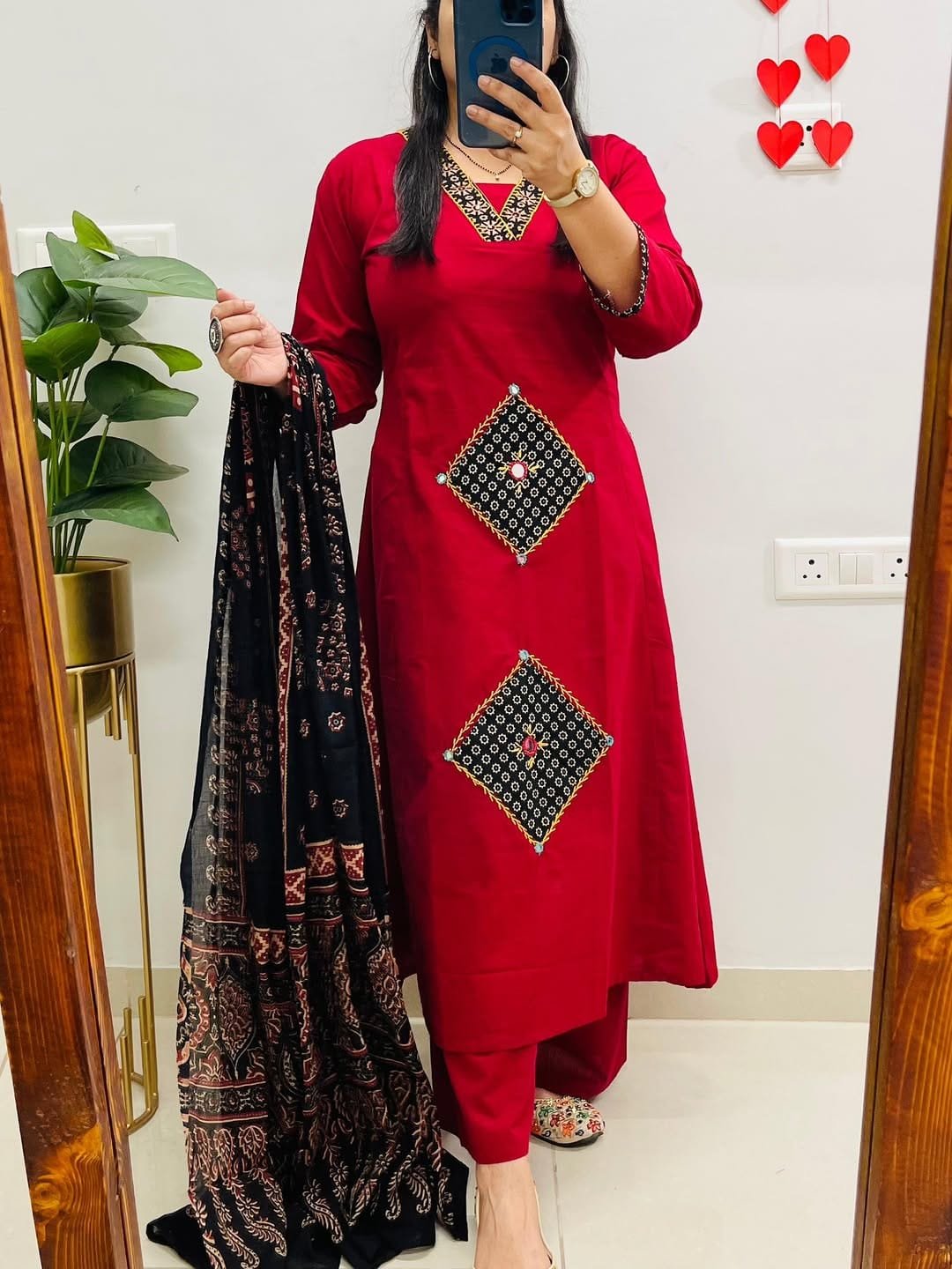 Cotton Embroidered Stitched Suit Set
