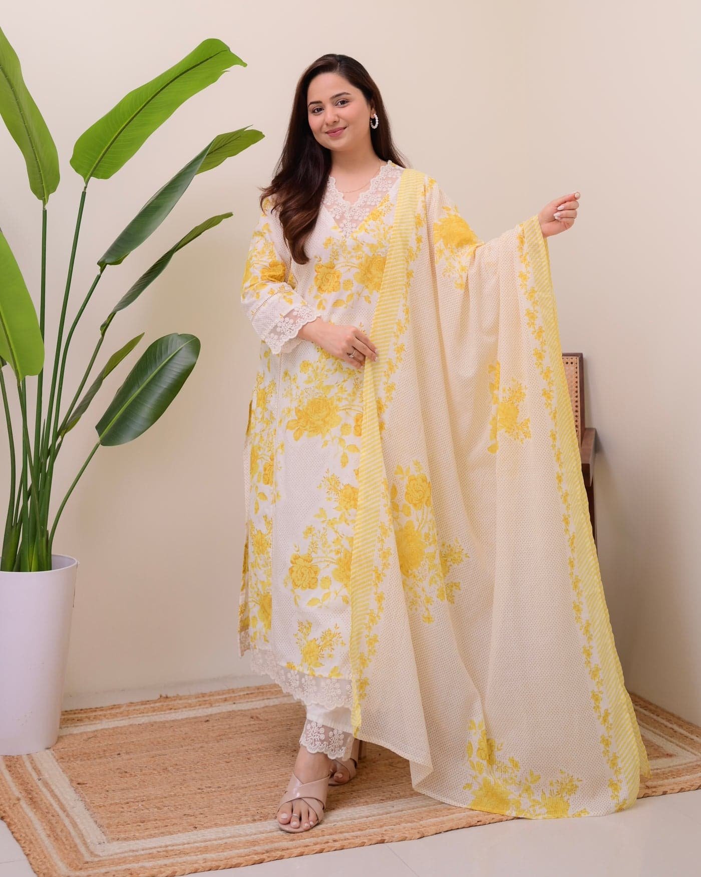 Cotton Printed Stitched Suit Set
