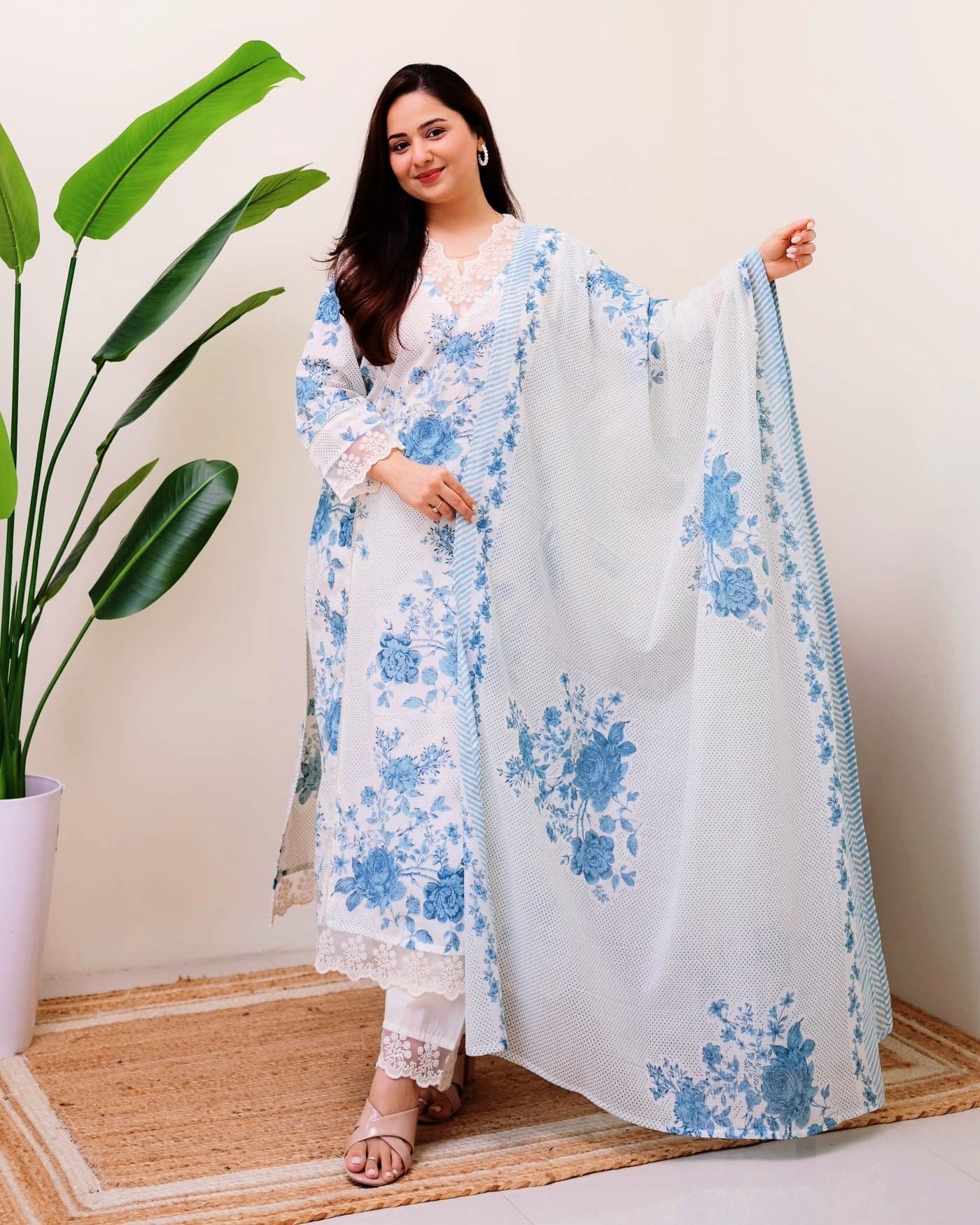 Cotton Printed Stitched Suit Set