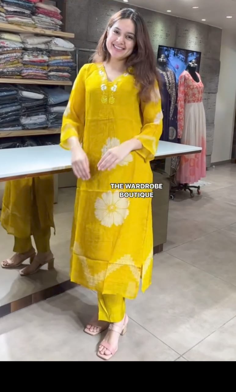 Cotton Printed Stitched Suit Set