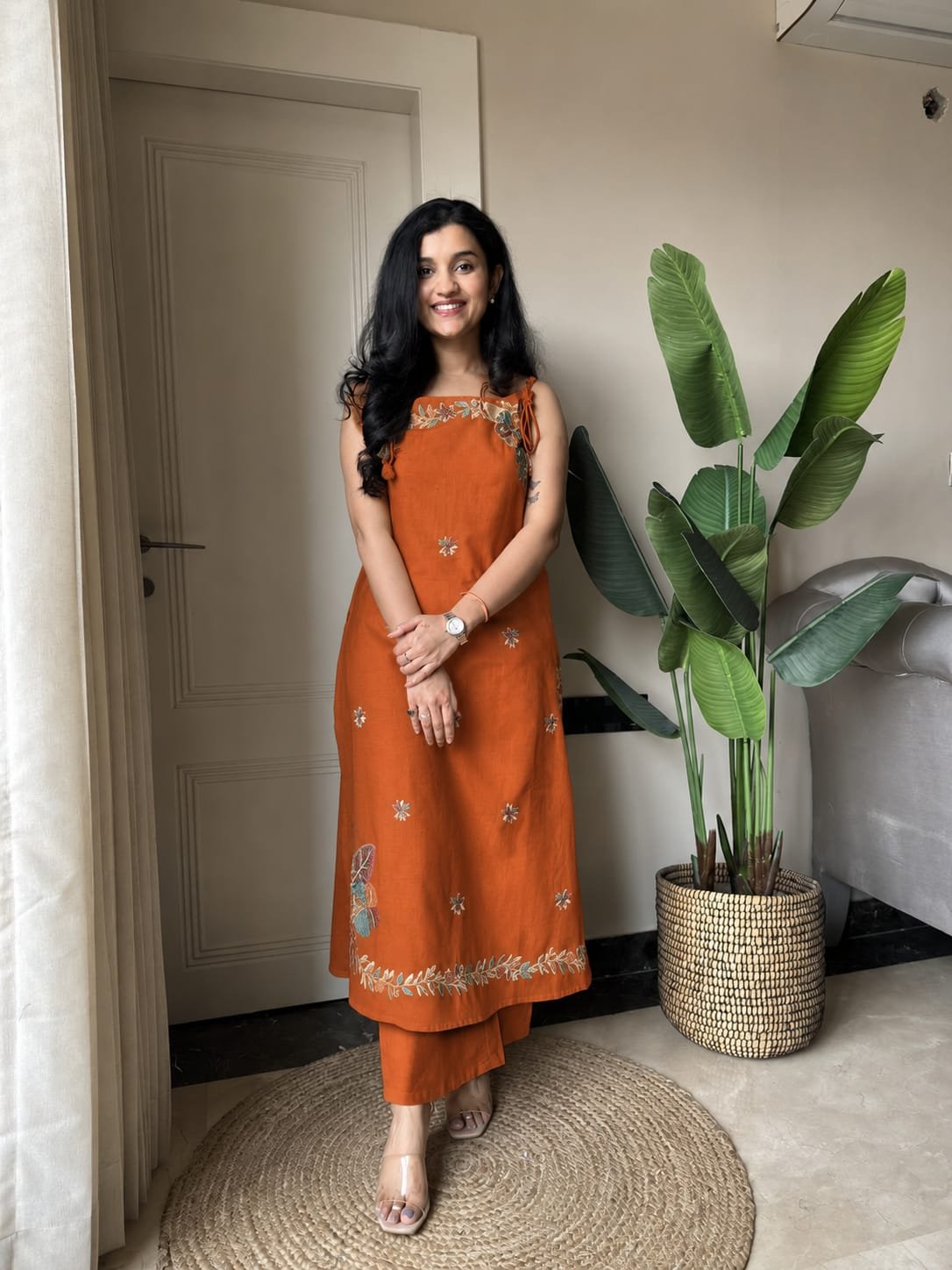 Cotton Embroidered Stitched Suit Set