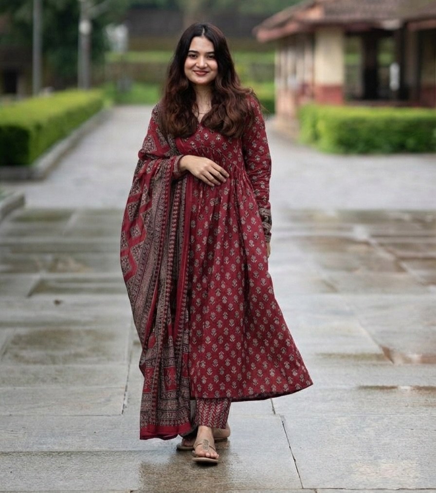 Cotton Printed Stitched Suit Set