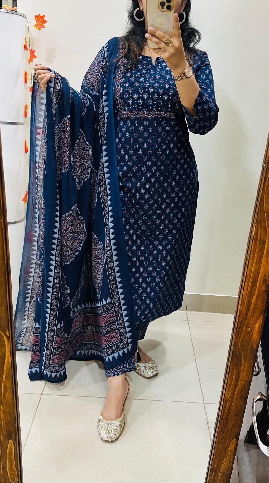 Cotton Printed Stitched Suit Set