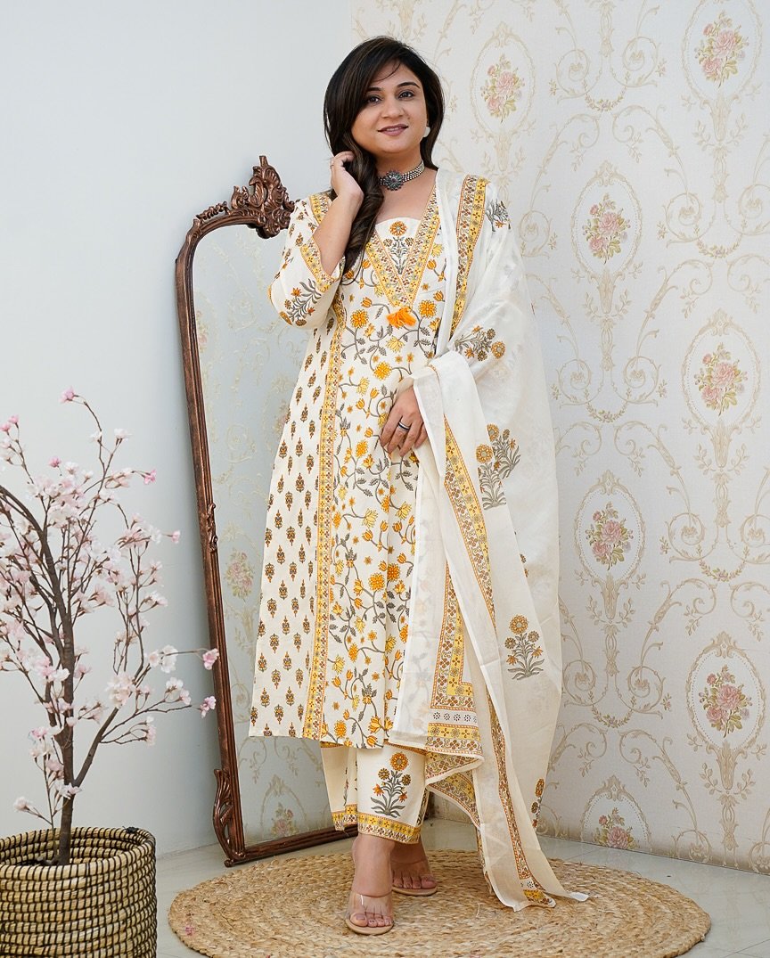 Cotton Printed Stitched Suit Set