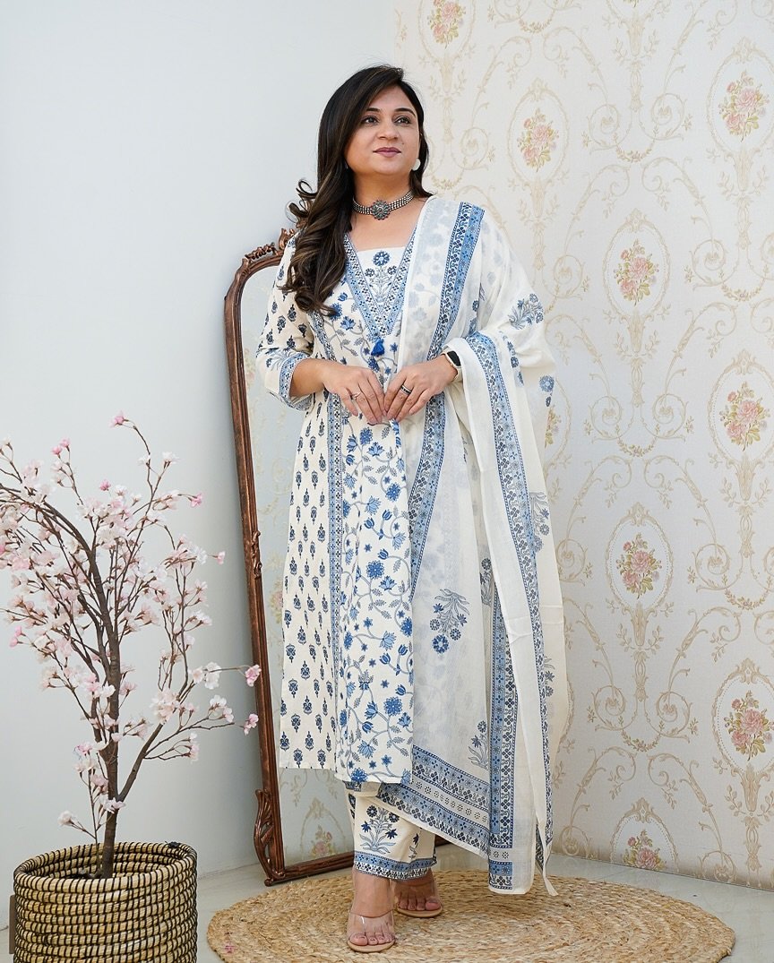 Cotton Printed Stitched Suit Set