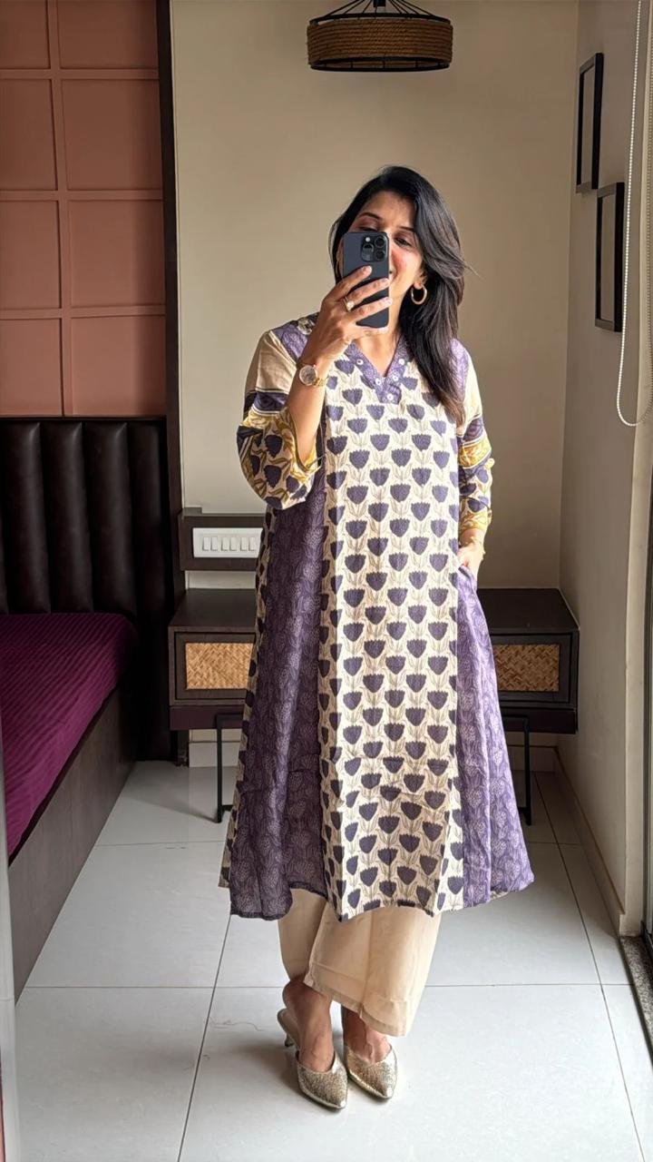 Cotton Printed Cord Set