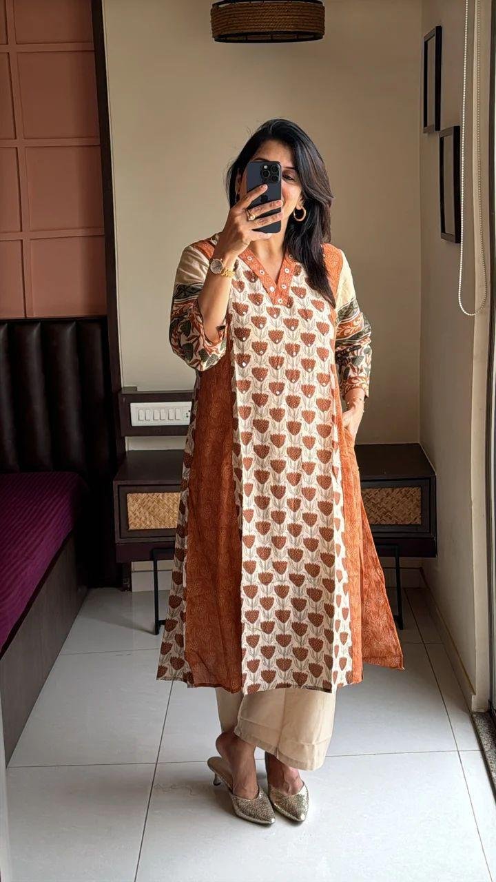 Cotton Printed Cord Set