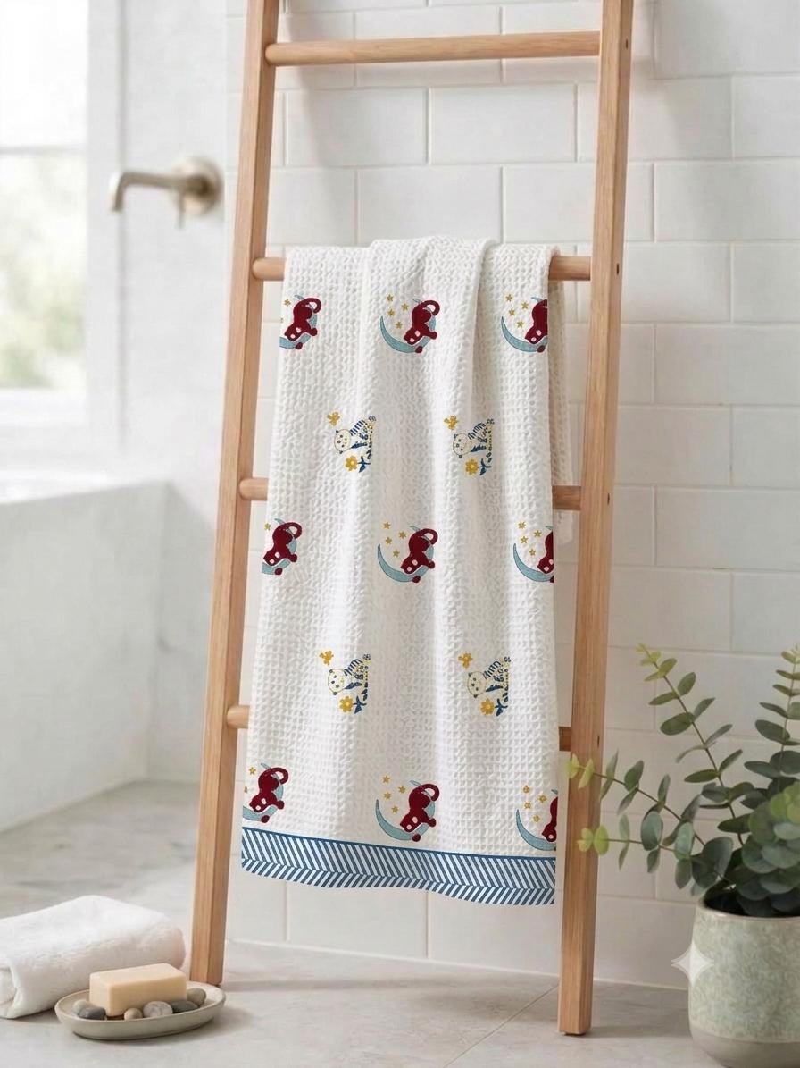 Cotton Hand Block Printed Bath Towel