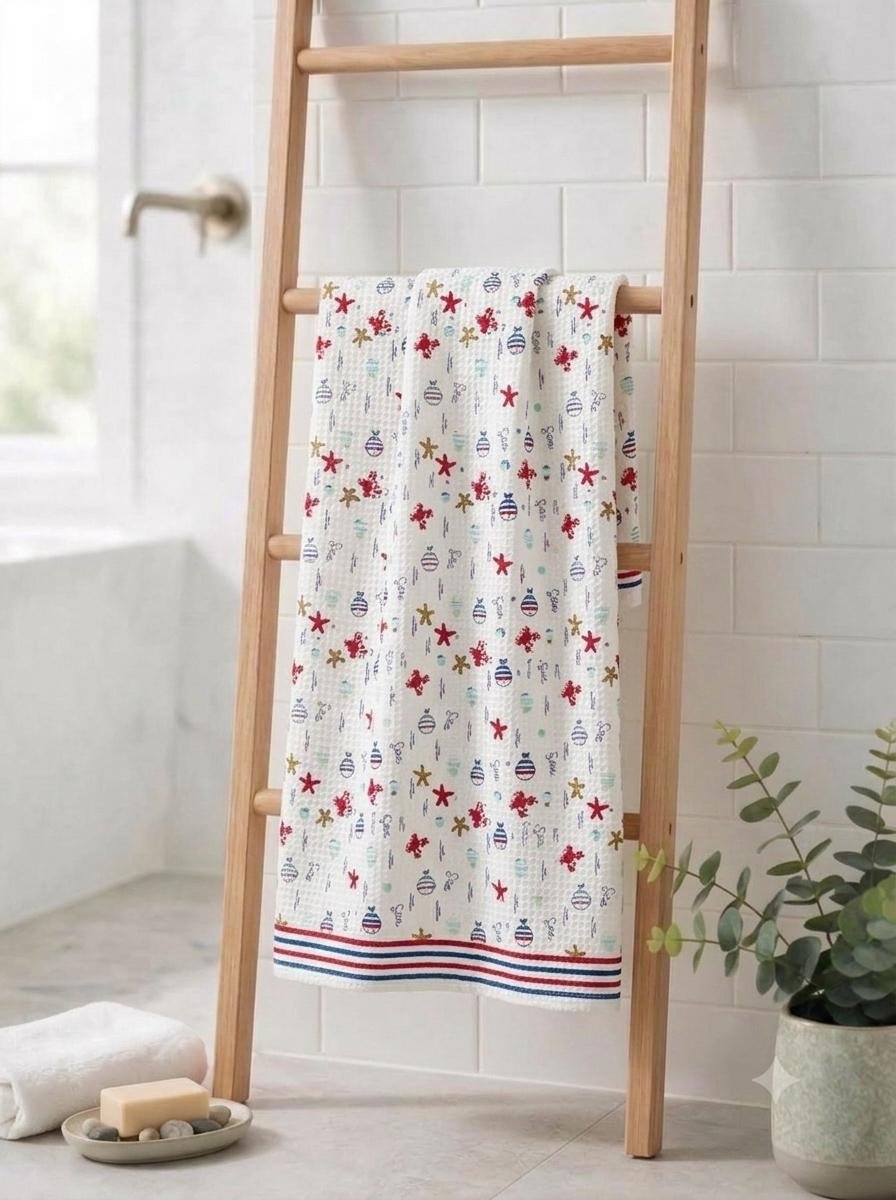 Cotton Hand Block Printed Bath Towel