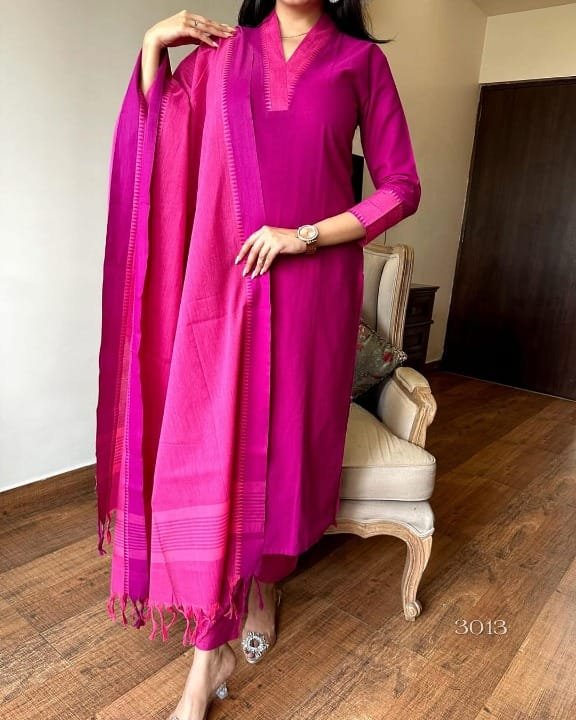 South Cotton Stitched Suit Set